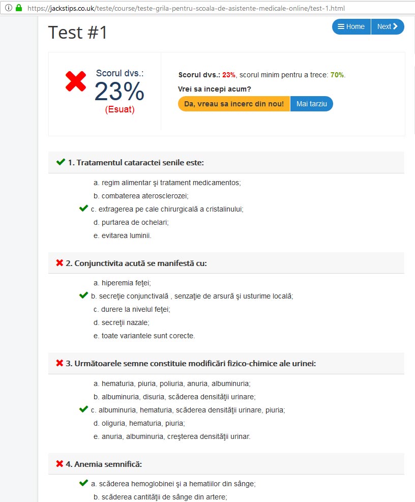 Teste Asistent Medical Generalist Teste Grila Examen Grad Principal Asistent Medical Generalist